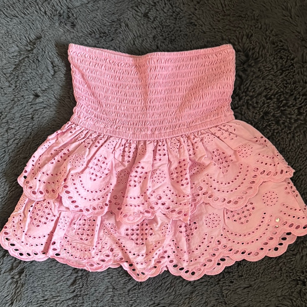 Stradivarius Pink Ruffle Shirt